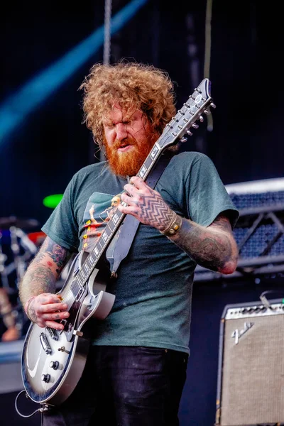 Mastodon Actuando Escenario Durante Concierto Música —  Fotos de Stock