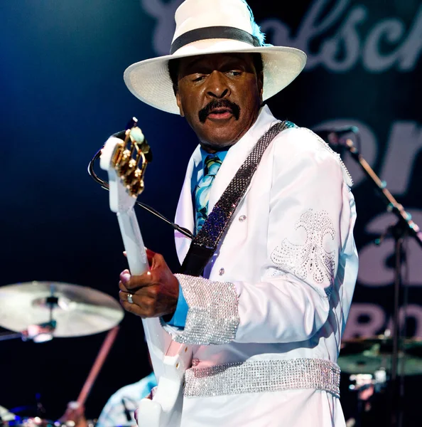 Larry Graham Actuando Escenario Durante Concierto Música — Foto de Stock