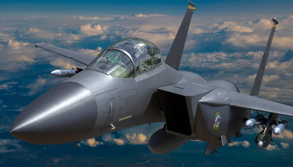 15E Strike Eagle Fabricado Por Mcdonnell Douglas Actualmente Ofrecido Por —  Fotos de Stock