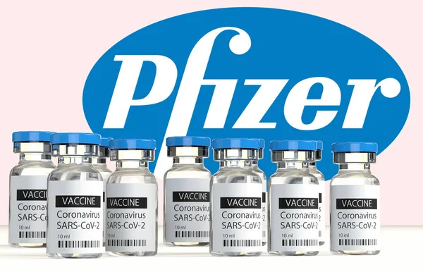 Alemania Noviembre 2020 Vacuna Covid Desarrollada Conjuntamente Por Pfizer Biontech — Foto de Stock