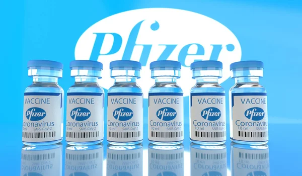 Vacuna Covid Desarrollada Por Pfizer — Foto de Stock