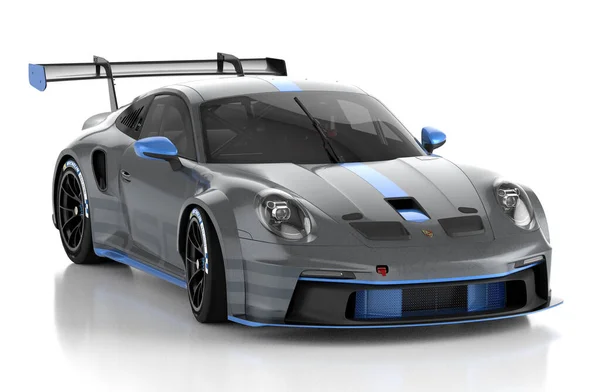 Beyaz Arka Planda Spor Porsche 911 Gt3 Kupası — Stok fotoğraf