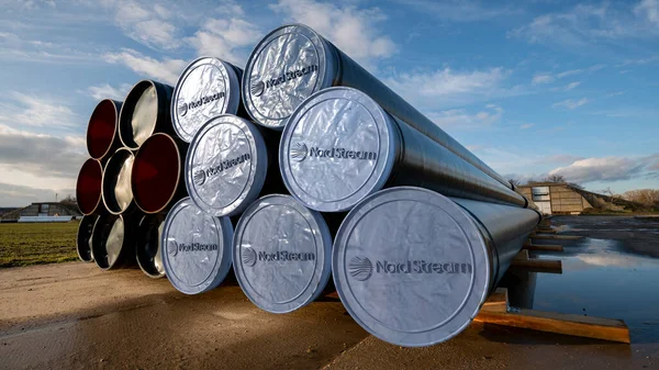 Nord Stream Boru Hattı 'nda gaz nakli için boru hattı yığını