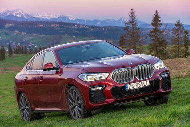 BMW X6 lüks SUV 'nin kaslı duruşu