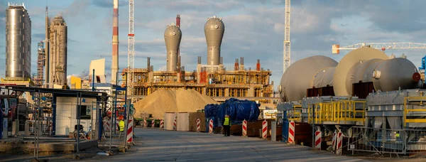 Nieuw Opgerichte Polymeerfabriek Politie Polen — Stockfoto