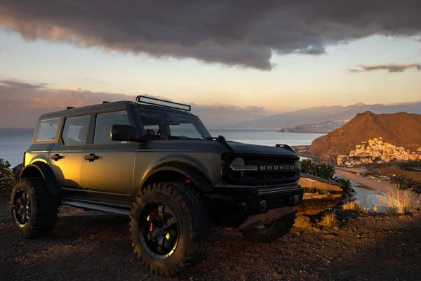 Ford Bronco Wildtrak Dans Désert Tenerife — Photo