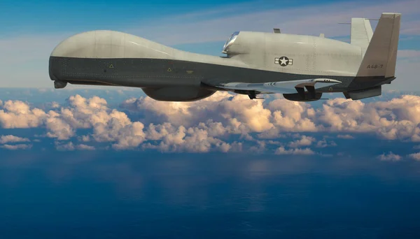 Abd Donanması Nın Triton Gözlem Uçağı Uav Uas Insansız Hava — Stok fotoğraf
