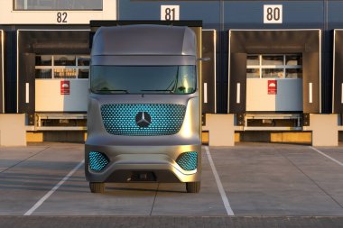 autonomous Mercedes-Benz Future Truck 2025 truck  clipart