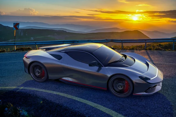 Battista Worlds First Pure Electric Luxury Hyper — Stock Photo, Image