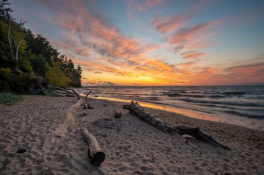 Gdynia-Orlowo 'daki Polonya sahillerindeki en ünlü uçurum.