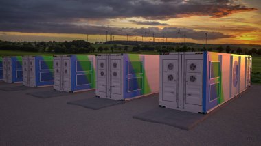 Hidrojen üretimi için konteynerize elektroliserler modern s