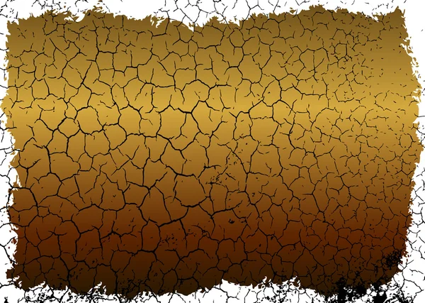 Golden grunge texture vector template — Stock Vector