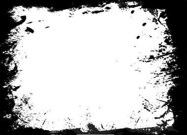 Grunge çerçeve - soyut doku. Hisse senedi vektör tasarım şablonu - kolay izole