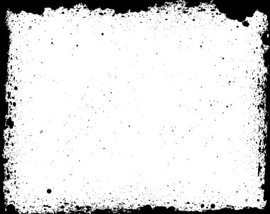 Grunge çerçeve - soyut doku. Hisse senedi vektör tasarım şablonu - kolay izole