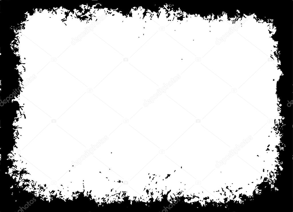 Grunge frame - abstract texture. Isolated stock vector design template - easy to use