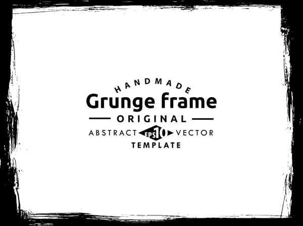 Marco grunge - textura abstracta. Plantilla de diseño de vector de stock aislado: fácil de usar — Vector de stock