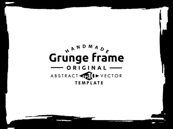 Grunge frame - abstract texture. Isolated stock vector design template - easy to use — Stock Vector