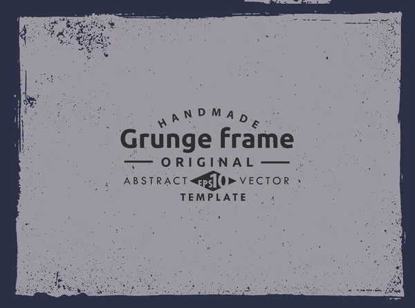 Grunge frame - texture abstraite. Modèle de conception de vecteur de stock isolé - facile à utiliser — Image vectorielle