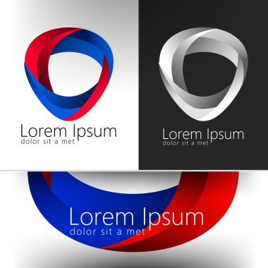 Soyut daire döngü Logo şablonu. Logo gibi kurumsal simgesi. Yaratıcı hisse senedi vektör şablonu.