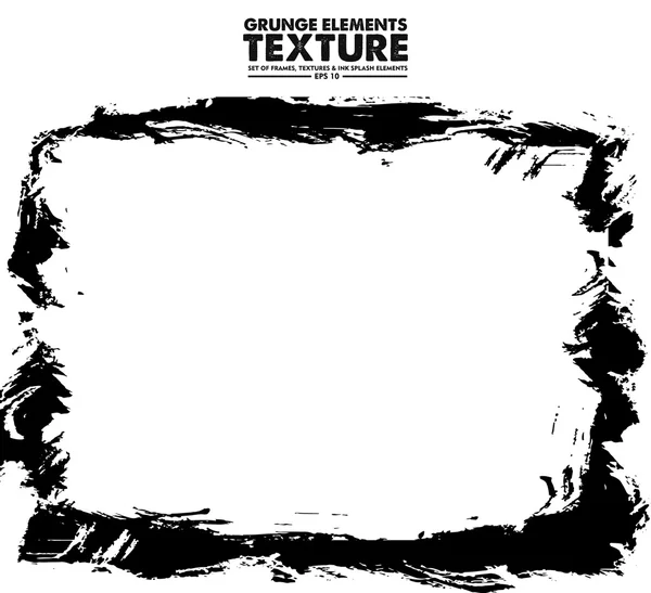 Grunge frame - abstract texture. Isolated stock vector design template - easy to use — Stock Vector