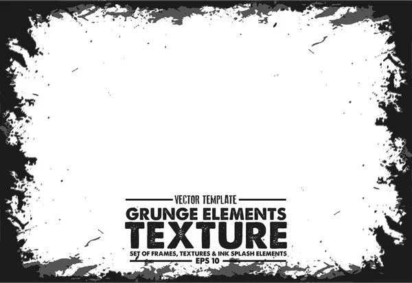 Grunge frame - abstracte textuur. Geïsoleerde voorraad vector ontwerpsjabloon - makkelijk te gebruiken — Stockvector