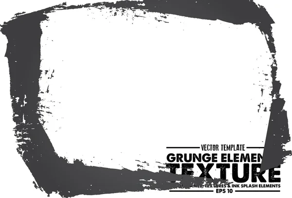 Grunge frame - abstract texture. Isolated stock vector design template - easy to use — Stock Vector