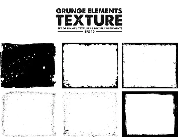 Grunge Frame Textur Set — Stockvektor