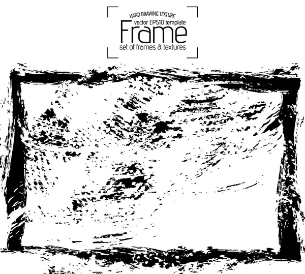 Grunge frame - texture abstraite — Image vectorielle