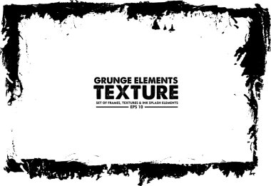 Grunge çerçeve - soyut doku