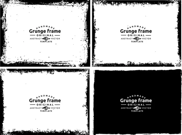 Conjunto de textura Grunge frame — Vetor de Stock