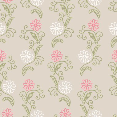 El ile kesintisiz renkli arka plan boğulmak çiçek öğeleri