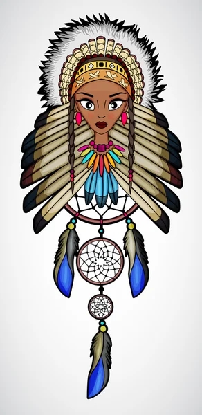 Kızılderili Kızılderili kız çizgi ile rüya avcısı film