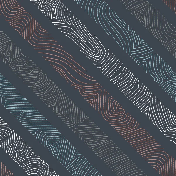 Fondo colorido sin costuras con formas geométricas llenas de o — Vector de stock