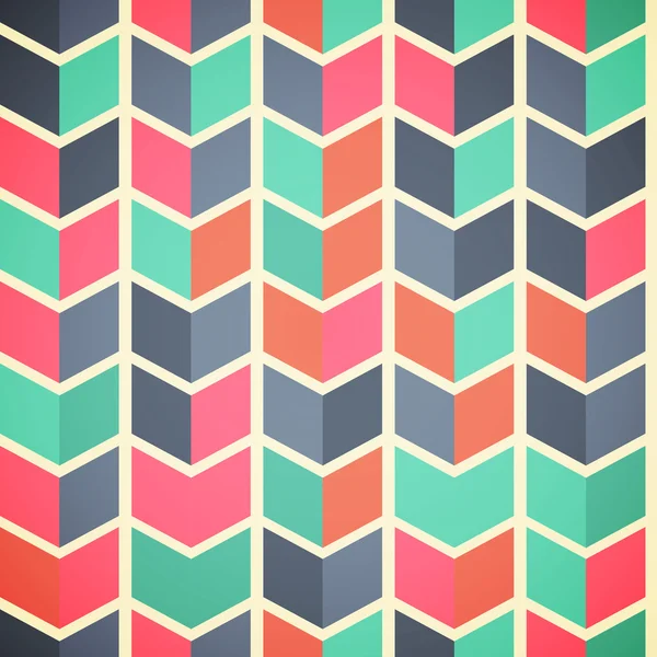 Безшовний абстрактний барвистий фон зі стрілками в ретро кольорі — стоковий вектор