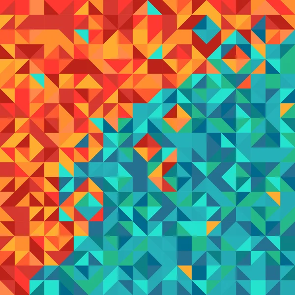 Fond abstrait coloré avec motif triangle — Image vectorielle