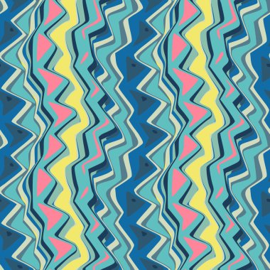 Soyut şekillerden oluşan kesintisiz renkli arka plan