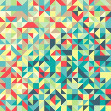 Üçgen desen renkli arka plan yaptı