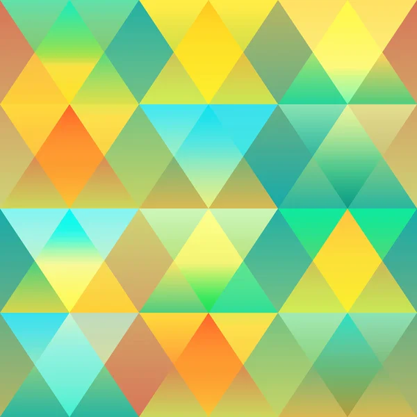 Seamless abstract colorful background made of triangle pattern — Stock Vector