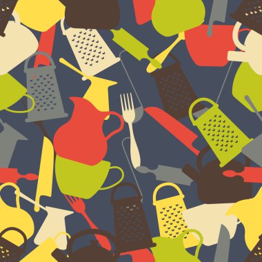 Değişik yemekler bir kesintisiz renkli arka plan yaptı