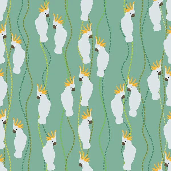 Kakadu düz tasarım kesintisiz renkli arka plan yapılmış