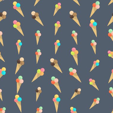 Dondurma kesintisiz renkli arka plan yaptı