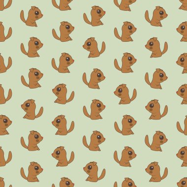 Sevimli yavru çizgi film kesintisiz renkli arka plan yaptı