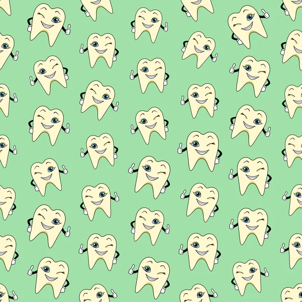 Mutlu diş çizgi film kesintisiz renkli arka plan yaptı