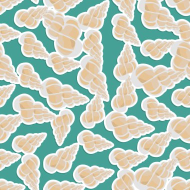 Kabuklu düz tasarım kesintisiz renkli arka plan yapılmış