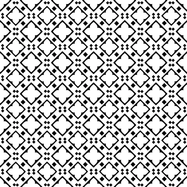 Sömlös abstrakt bakgrund av svart mönster — Stock vektor