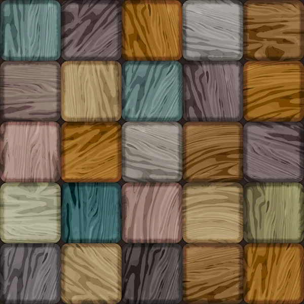 Seamless colorful background made of wooden tiles