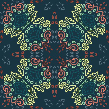 Egzotik desen kesintisiz renkli arka plan yaptı