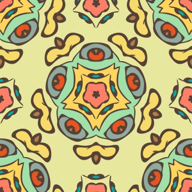 Egzotik desen kesintisiz renkli arka plan yaptı