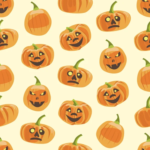 Seamless colorful background made of pumpkin — Stock Vector