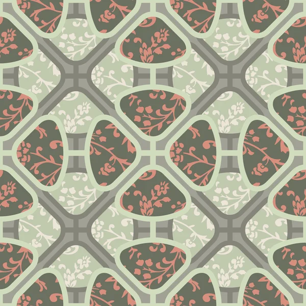 Fondo colorido inconsútil hecho de patrón floral oriental — Archivo Imágenes Vectoriales